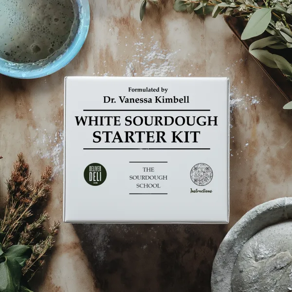 White sourdough starter kit