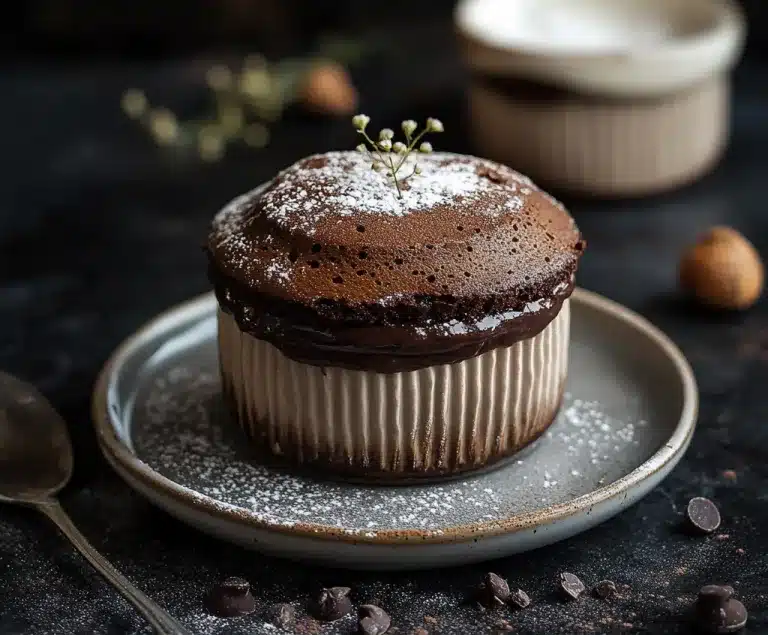 Sourdough Chocolate Soufflé